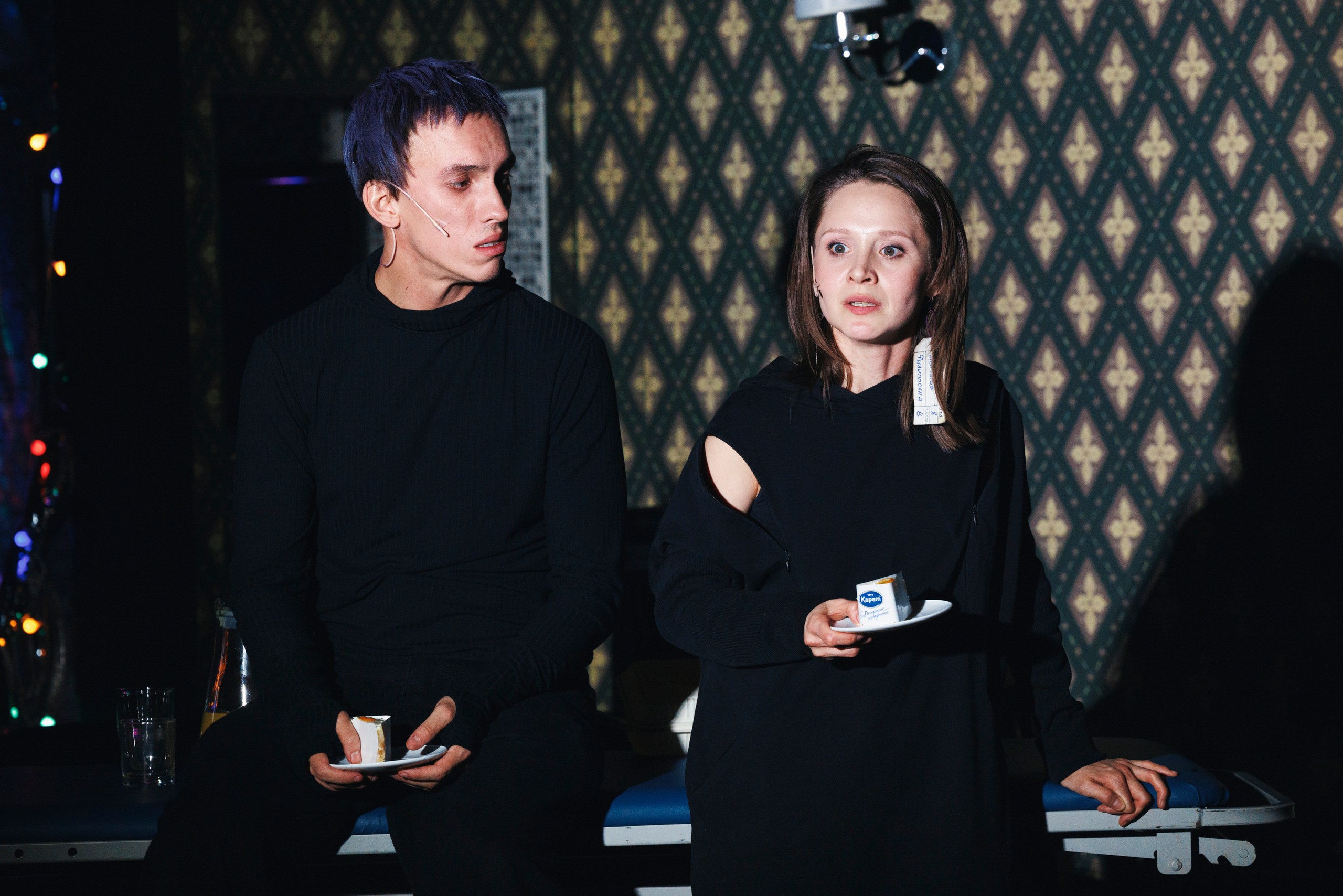 Лев Мышкин — Алексей Кормилкин, Настасья — Татьяна Ишматова Сцена из спектакля «Идиот»